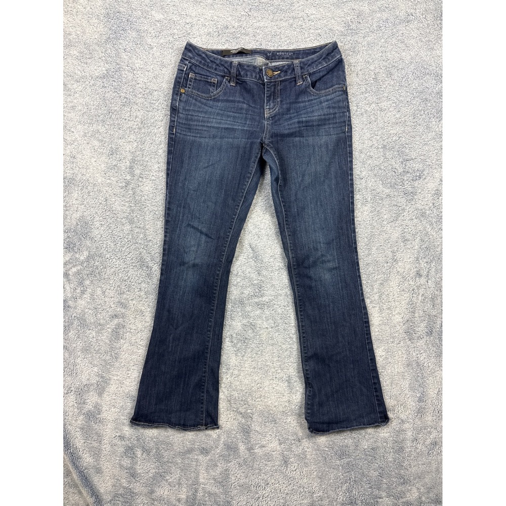 Simply Vera Vera Wang Womens 6P Blue Jeans Bootcut Mid Rise Dark Wash